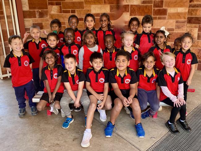 GILLEN PRIMARY SCHOOL. BACK ROW (L-R): Ashley Anderson, Puoth Mun Khat, Cleveland Armstrong, Akeisha Lewis, Kaicia King, Logan Neil. MIDDLE ROW (L-R): Douglas Bartlett, Tayaaliyah Anderson, Nyaruach Pal, Alea Dixon, Nancy Rudolf, Gracey Colson, Aquamarie Brown, Dylan Bartlett, Nakita Ngauma. FRONT ROW (L-R): Gabriel Cook, Neveah Tilmouth, Michael Ahmat, Hunter McKenzie, Joshua Toganivalu, Jazsmin Mardi, Makenzie Bell