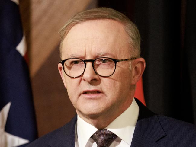 Prime Minister Anthony Albanese says there is no place for anti-Semitism in Australia. Picture: NCA NewsWire / David Geraghty