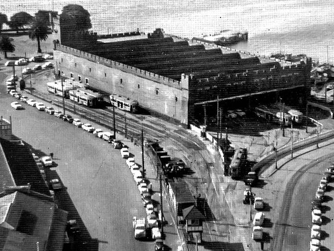 The fort became a tram depot before it was demolished in the 1950s. The Opera House now occupies much of the site.