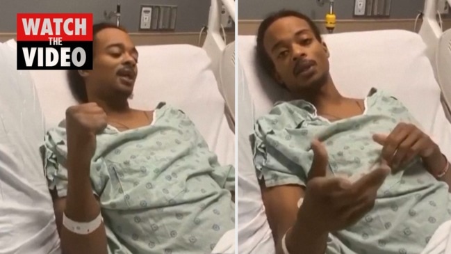 Jacob Blake says it ‘hurts to breathe' in video from hospital bed