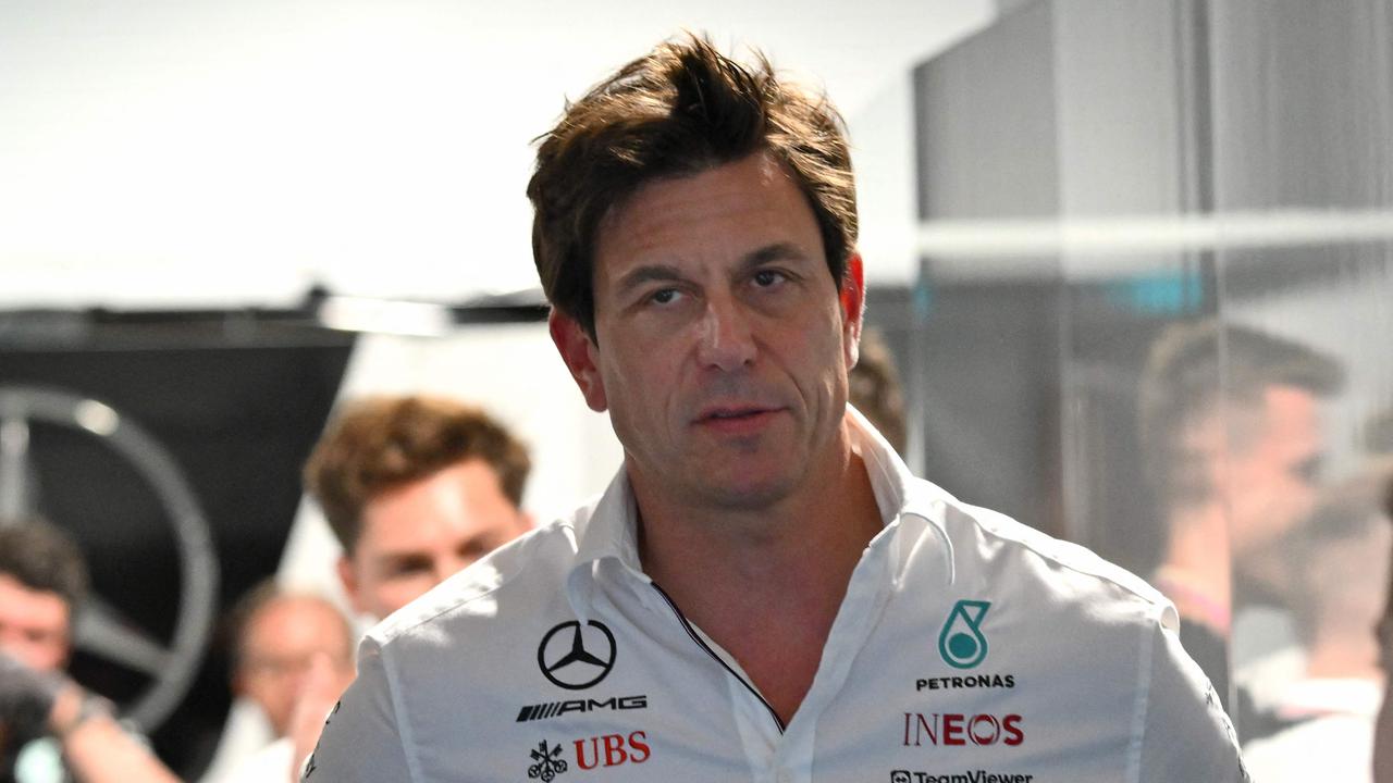 Mercedes team principal Toto Wolff blasted the inconsistency of his team’s performance. (Photo by ANGELA WEISS / AFP)