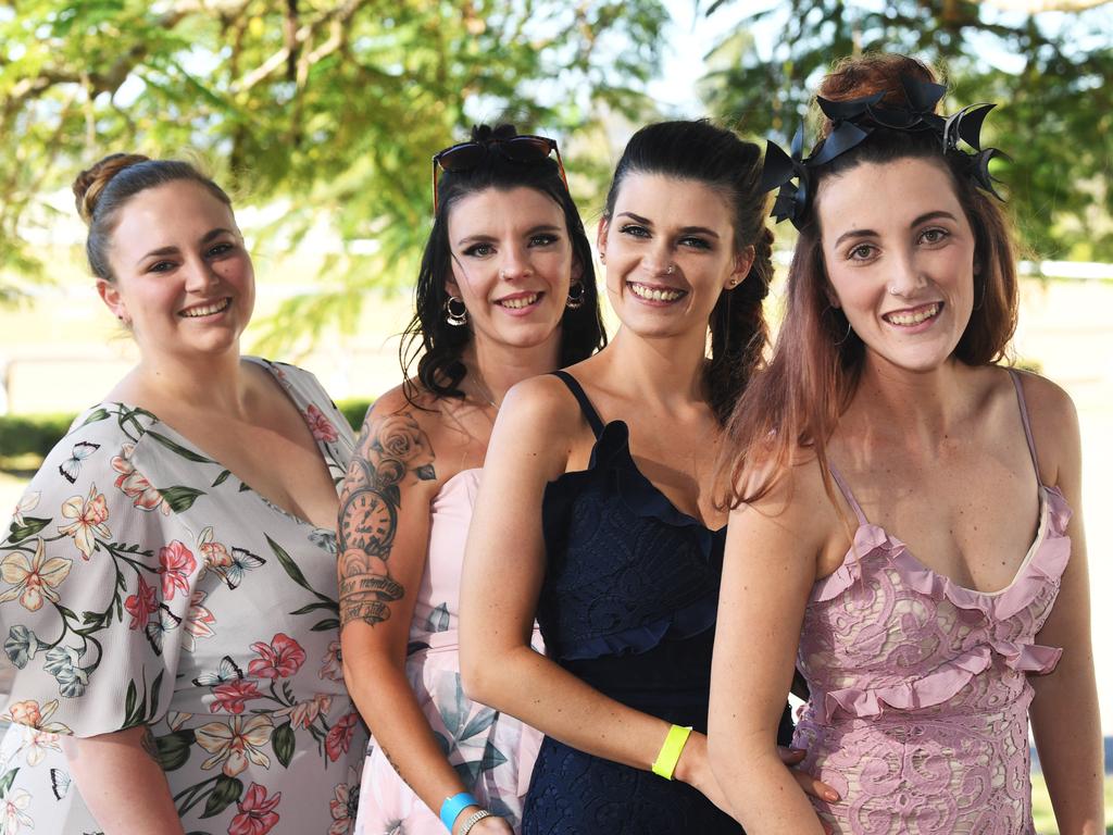 Race day socials - Kodie Oliver, Kelly Grono, Bonnie Tessier and Molly Alexander.