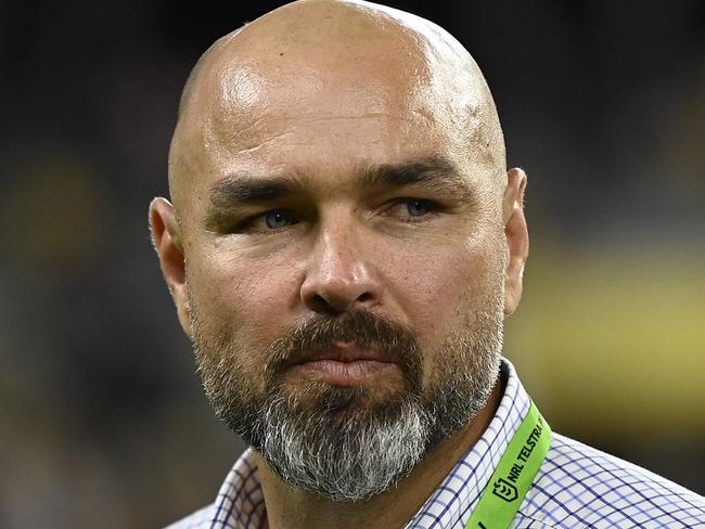 TOWNSVILLE, AUSTRALIA - MAY 13: Cowboys coach Todd Payten looks on at the end of the round 11 NRL match between North Queensland Cowboys and St George Illawarra Dragons at Qld Country Bank Stadium on May 13, 2023 in Townsville, Australia. (Photo by Ian Hitchcock/Getty Images)