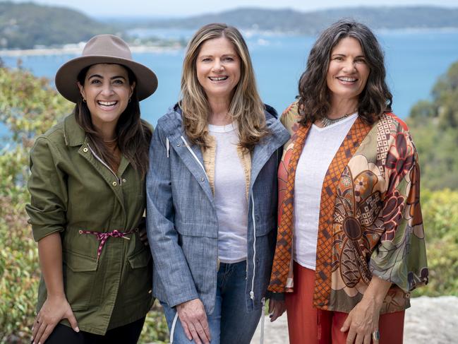 Susie Youssef, Julia Zemiro and Gina Chick in Great Australian Walks. Picture: SBS