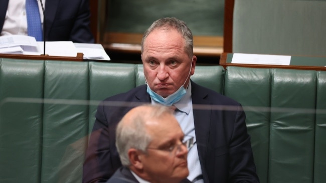 Deputy PM and Nationals leader Barnaby Joyce confirmed on the weekend his party were in support of the bill after butting heads earlier. Picture: NCA NewsWire / Gary Ramage