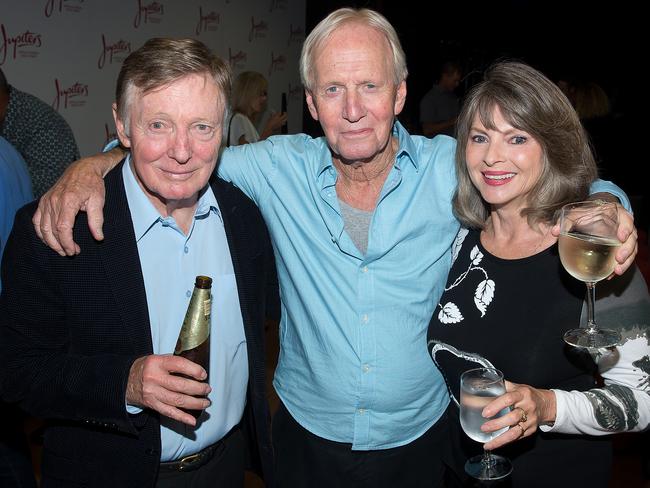 John "Strop" Cornell, Paul Hogan and Delvene Delaney.