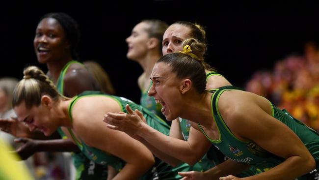 Sarah Klau (R) is an option to come in to Australia’s defence. Picture: Getty