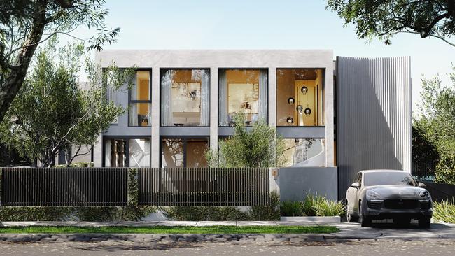 Tim Gurner’s development at Huntingtower Rd in Armadale.