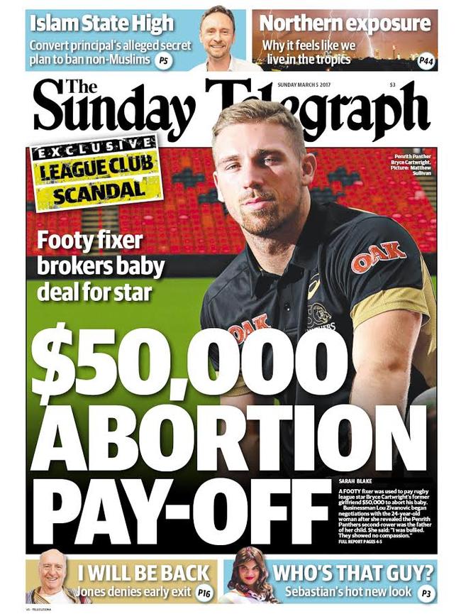 How the Sunday Telegraph broke the story.