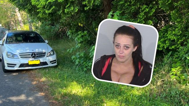 Marni Scowen (inset), 36, has been charged with leading police on a pursuit at Somersby. Picture: Supplied