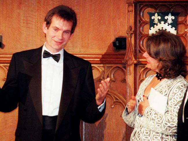 Callil with Booker prize-winner Graham Swift in 1996.