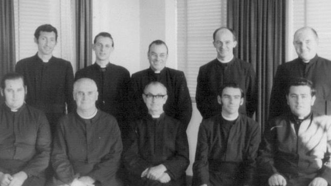 The Prime Minister was named by Brother Simpson (front row on left) as Captain of the Rugby League team. Back Row: Cliff Fogarty, Steven Cusack, Lex Hall, John Loth, John Hills. Front Row: Andrew Simpson, Bernard O’Farrell, Innocent Keenan, Greg Morris, Kevin Kearney Image supplied by St Mary's Cathedral College