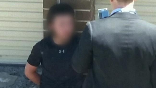 NSW police arrest two teens in Bankstown. Picture: Seven News