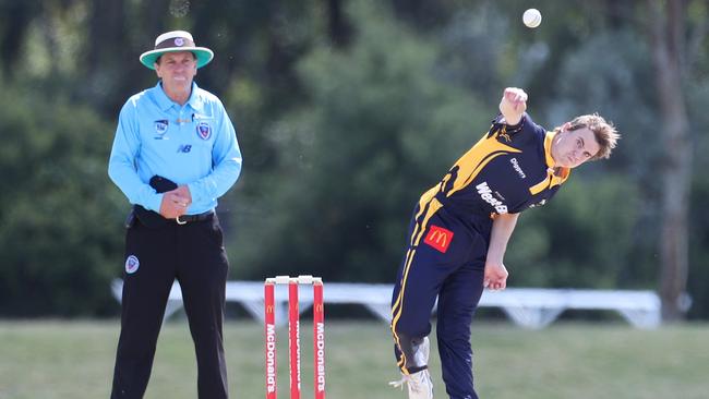 Zak Graham bowled well for the Central Coast. Picture: Sue Graham