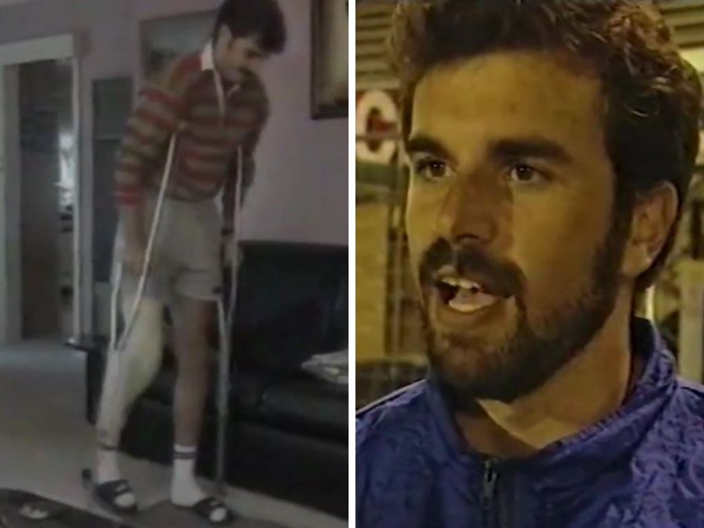 Postecoglou struck by injury and on the sideline. Photos: X
