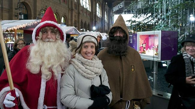 Don't talk to dodgy looking strangers, unlike these friendly looking folk in Switzerland. Picture: Ta...