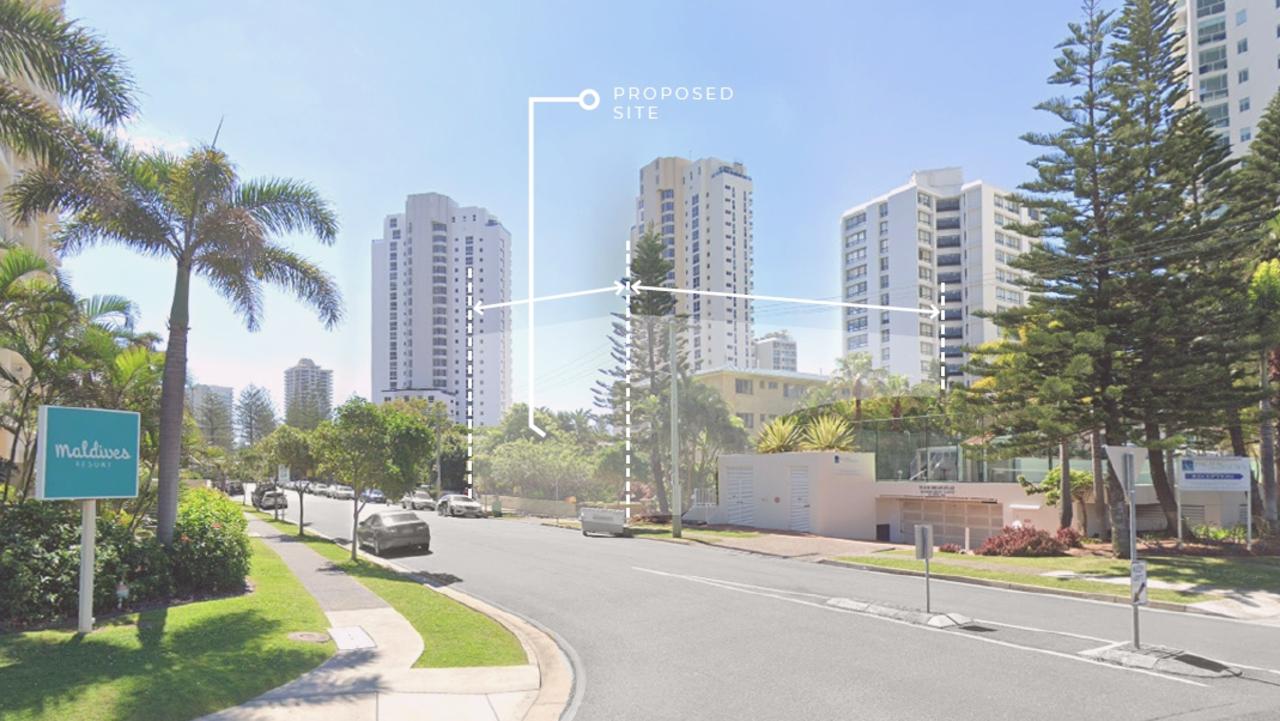 Artist impressions of the proposed Bella Vie tower which is earmarked for a site on Main Beach's Pacific Street. Picture: Supplied