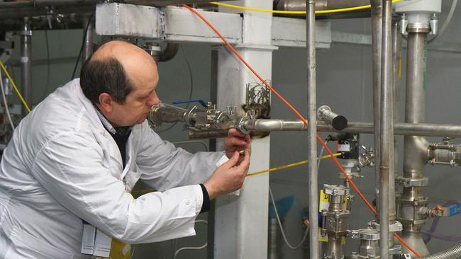 An International Atomic Energy Agency (IAEA) inspector at Iran’s Natanz nuclear power plant. Picture: AFP.