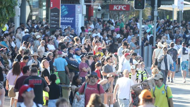 Surfers Paradise was packed. Picture by Richard Gosling