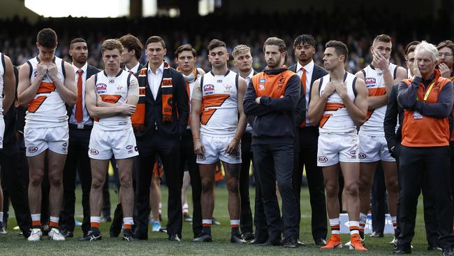 GWS has a small supporter base, which didn’t help the AFL ratings. Picture: Getty