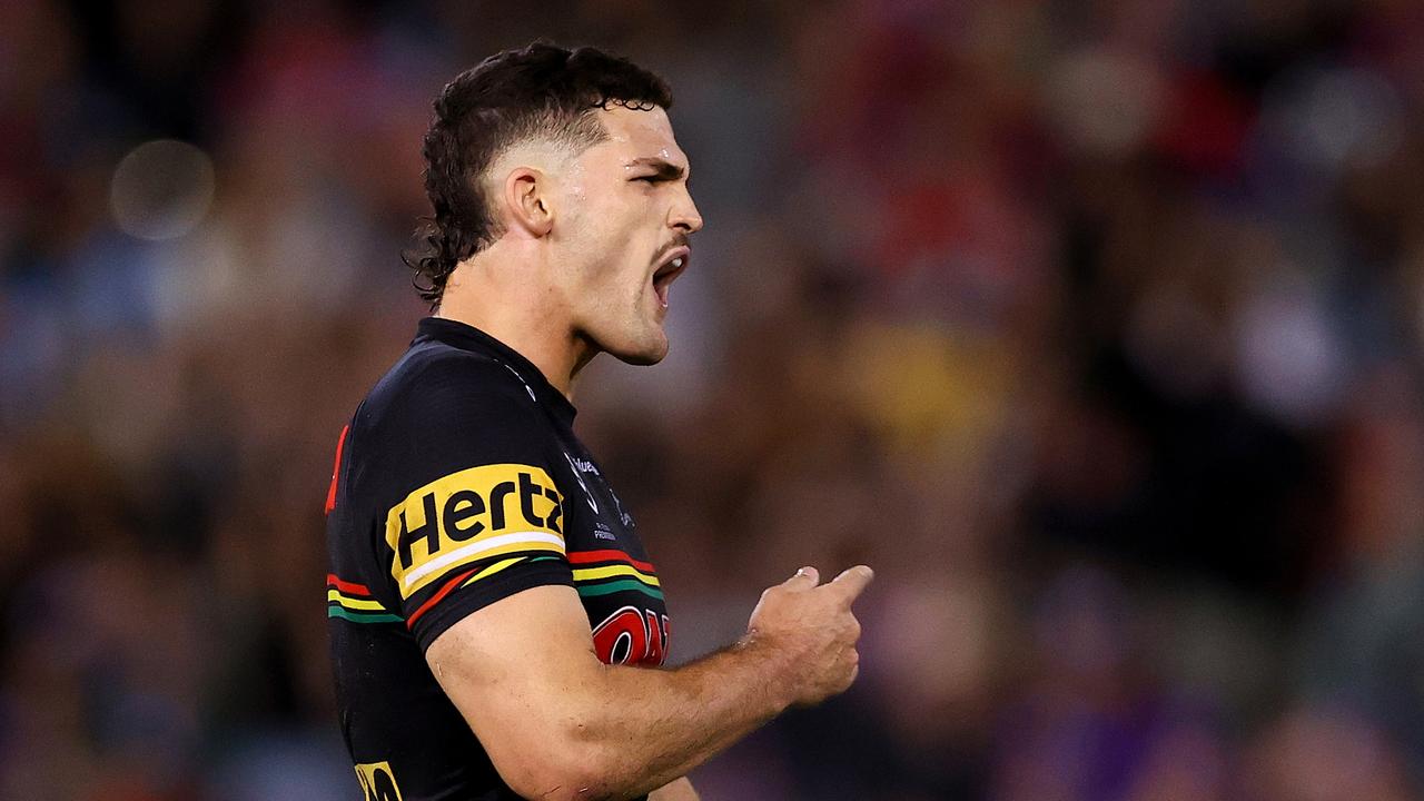 Nathan Cleary of the Panthers. Photo by Brendon Thorne/Getty Images