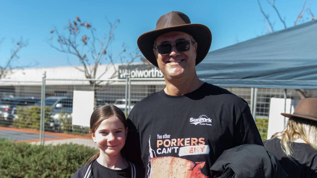 Andrew and Mia Schloss at the Kingaroy BaconFest 2023.