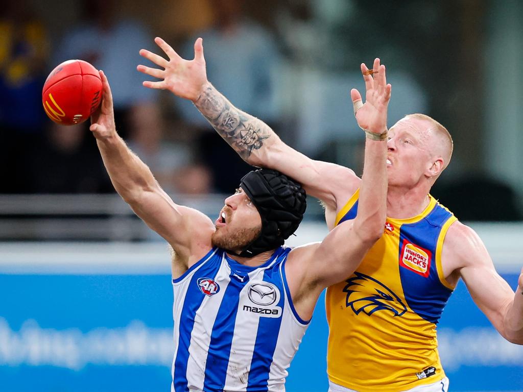 Is Tristan Xerri the All Australian ruckman? Picture: Dylan Burns/AFL Photos via Getty Images.