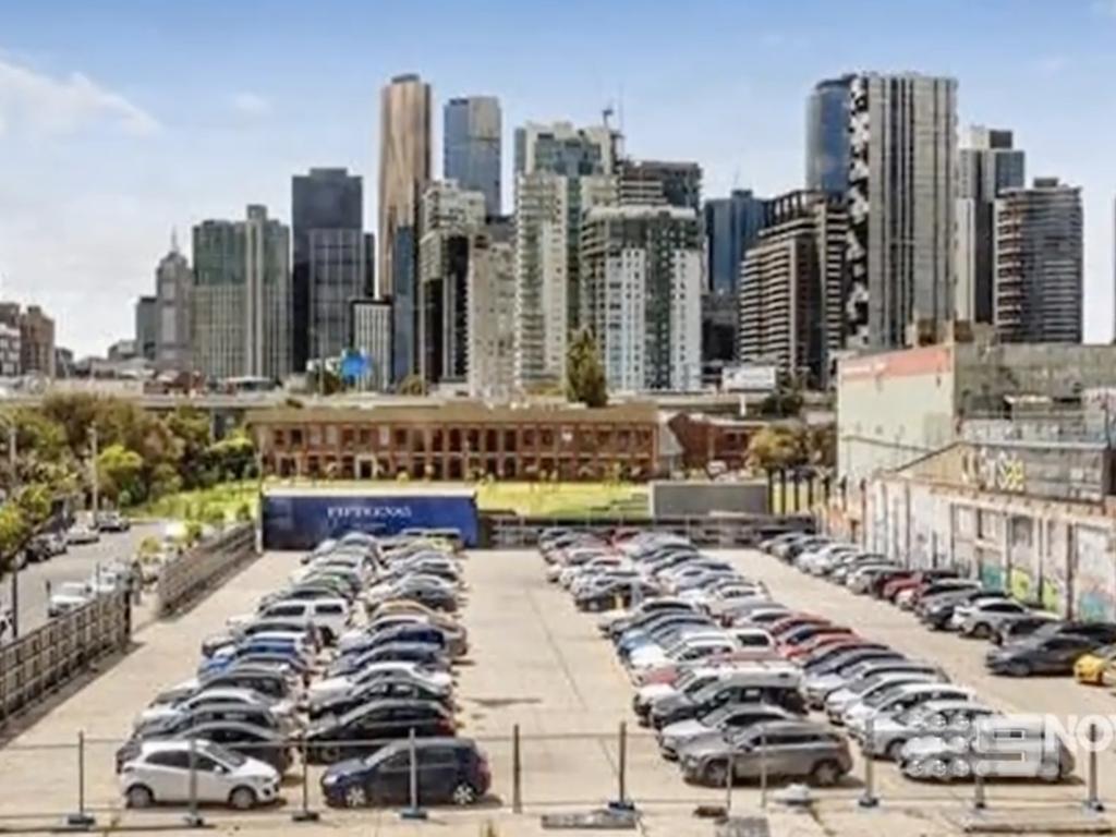 Tenants in Nick Morris' east facing offices ﻿on Gladstone Street in South Melbourne once received natural light and skyline views. Picture: Channel 9 / A Current Affair