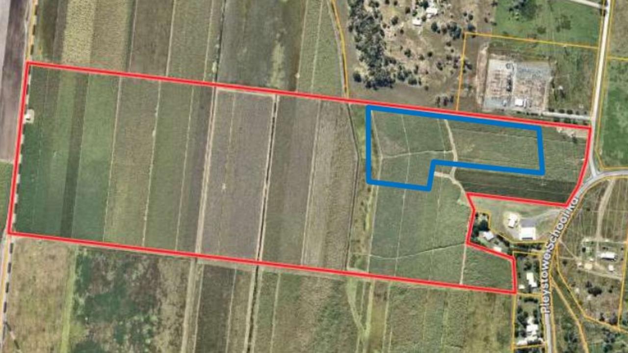 Developers have lodged plans to build a Battery Energy Storage System at Pleystowe, west of Mackay. Picture: Documents submitted to Mackay Regional Council