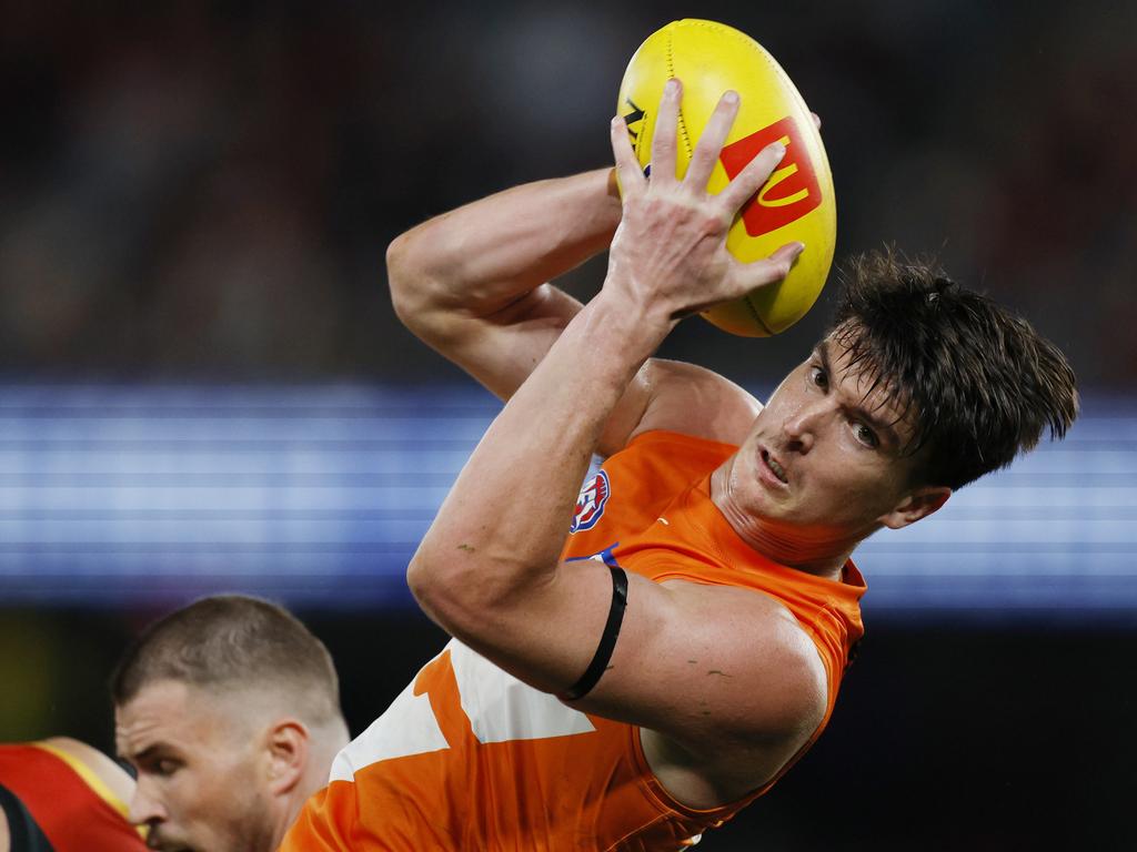 The AFL’s best interceptor is set to stay at the Giants for the rest of his career. Picture: Michael Klein