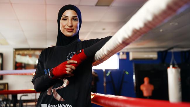 Australian boxer Tina Rahimi. Picture: Richard Dobson