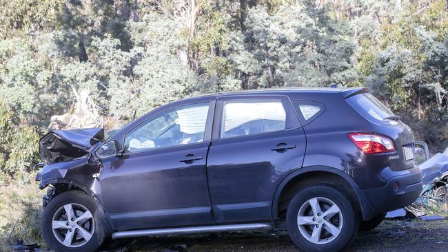 Car crash on the Arthur Highway, Forcett. Picture Chris Kidd