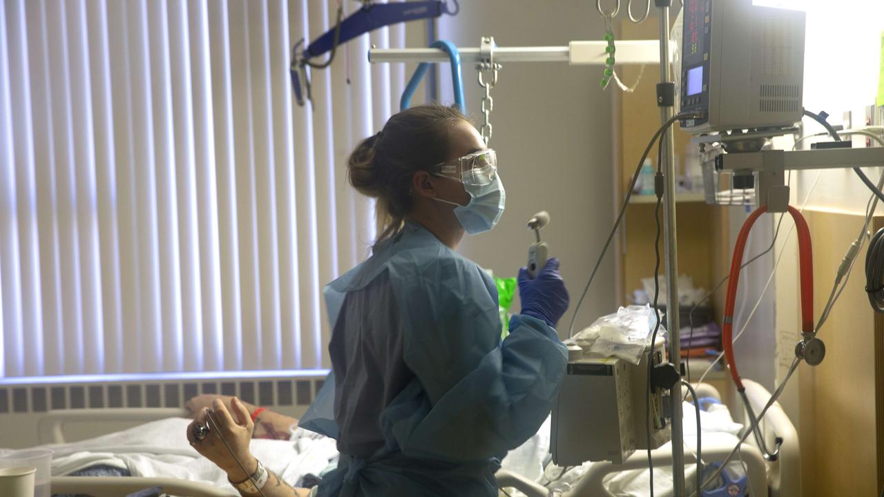Victoria has recorded a spike in hospital cases as well as a surge in people in intensive care and on ventilators. Picture: Karen Ducey/Getty Images/AFP
