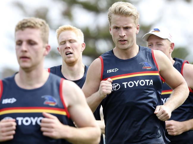 AFL - 14/11/29 - Adelaide Crows 1-4 year players return to official training at West Lakes. Billy Frampton Picture SARAH REED