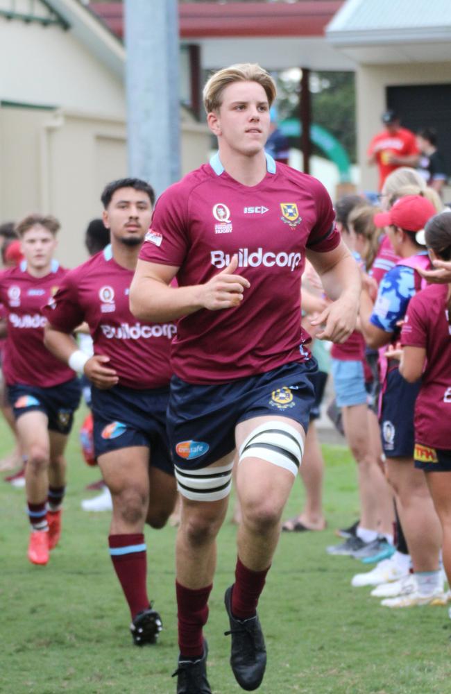 Tom Robinson. Colts 1 club rugby action between UQ and GPS. Sarturday, April 20, 2024.