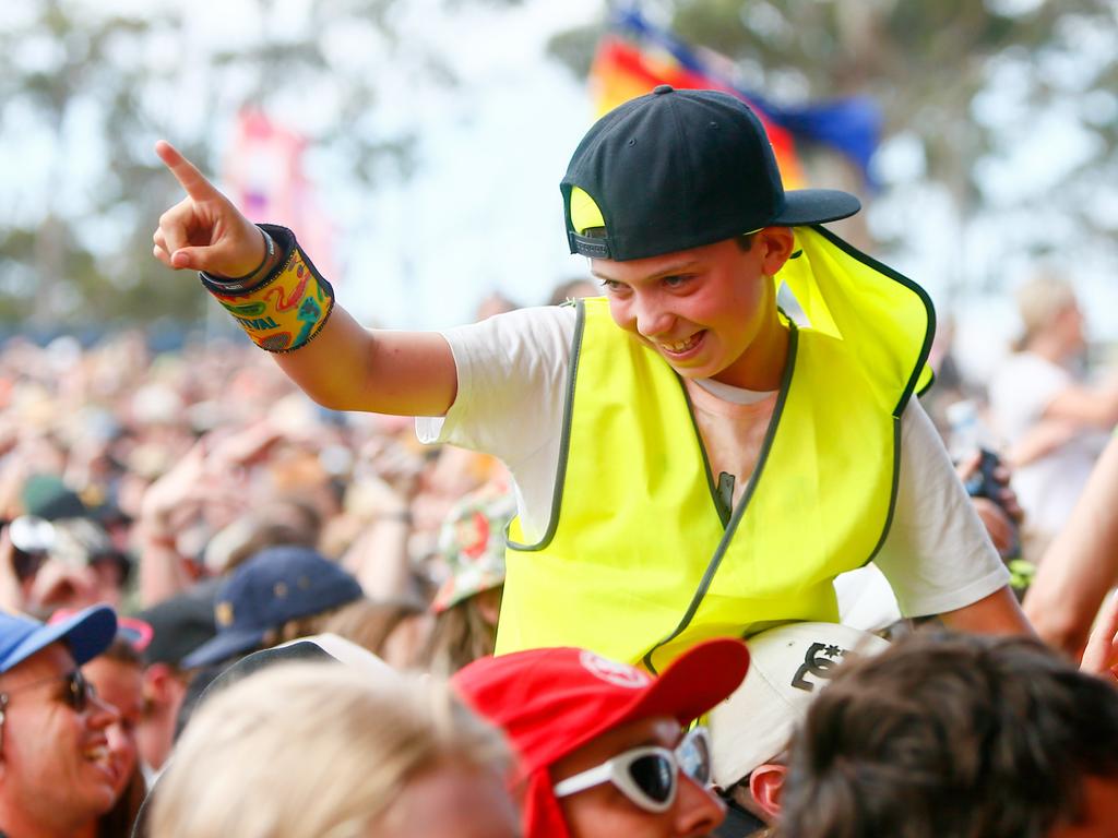 Some of the best dressed at Falls Festival Marion Bay 2019/20. Picture; PATRICK GEE