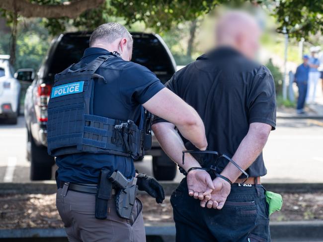 The man was arrested at gunpoint on Tuesday in Maroubra. Picture: AFP