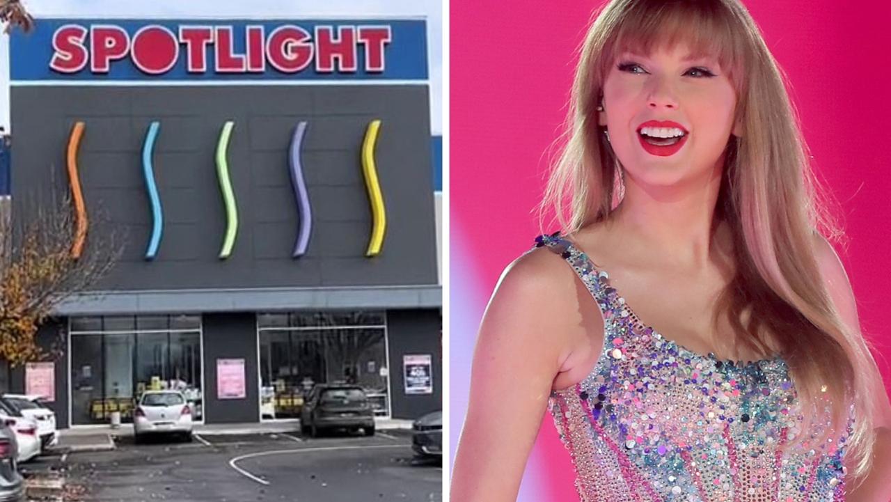 Aussie Swifties are ransacking Spotlight stores. Picture: TikTok, Getty Images.