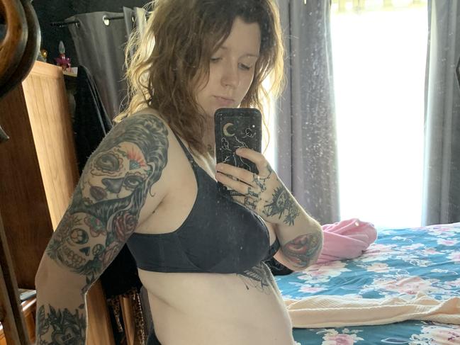 She put on weight following the birth of her child. Picture: Supplied