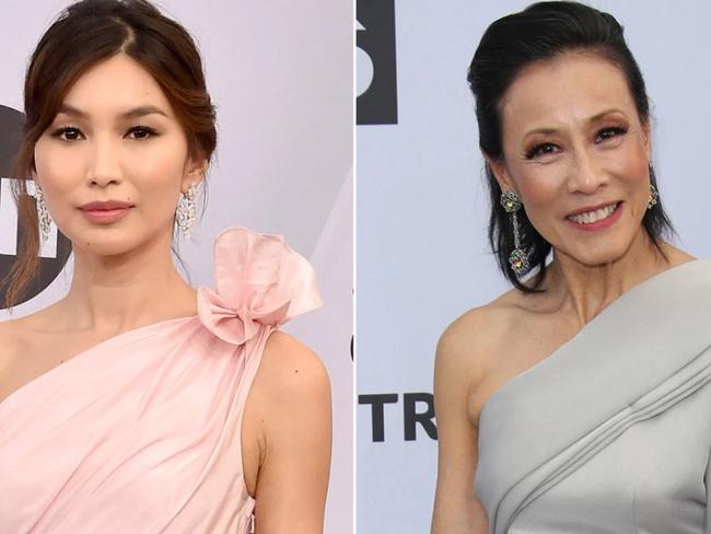 Crazy Rich Asians stars Gemma Chan (left) and Tan Kheng Hua were misidentified. Picture: Getty