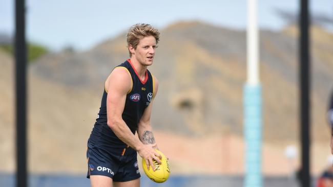 Rory Sloane trains at West Lakes ahead of his 200th game this week. Picture: Adelaide Football Club.