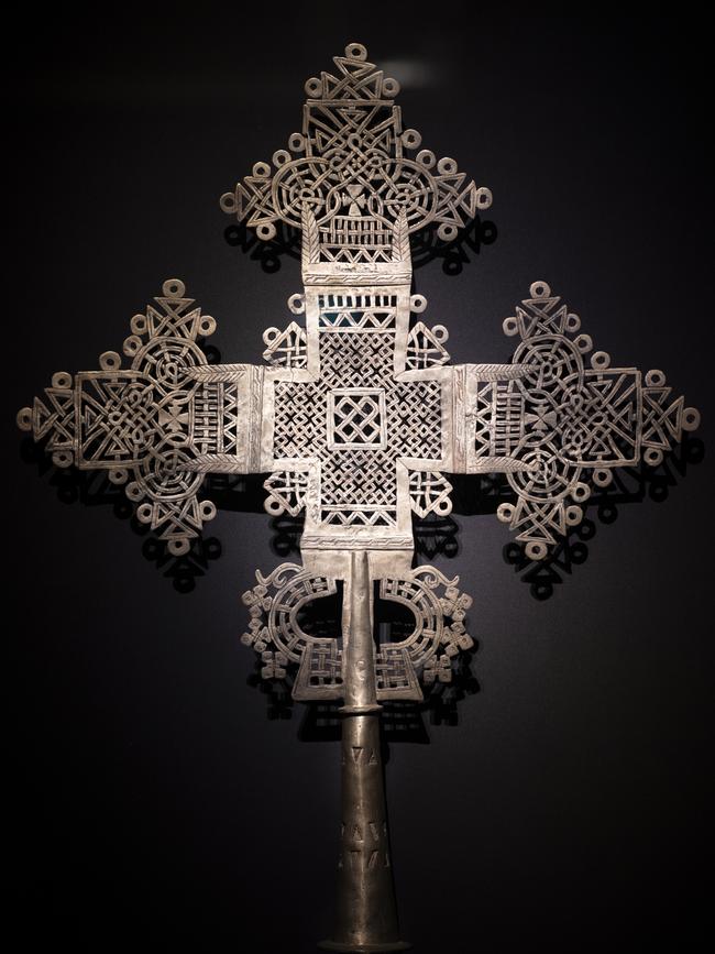 Processional cross (Yamasaor Masqal) Ethiopia, 20th century. Picture: Mona