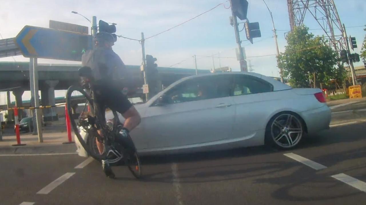 The pedestrian and bike lights are clearly seen as green in the video. Picture: Supplied