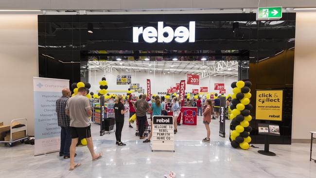 The opening of Rebel Sports new store in Penrith today 2nd December 2017. AAP/Image Matthew Vasilescu