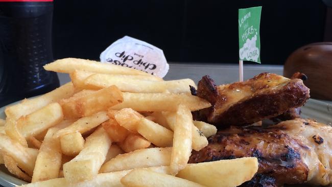 Nando’s is known for its flame-grilled chicken and peri peri sauce. PICTURE: KATE CAMPBELL.