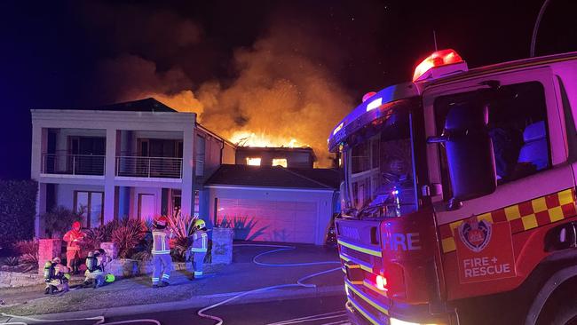 The fire is suspected of being caused by a candle in a kids’ bedroom. Picture: Supplied/Hills Police