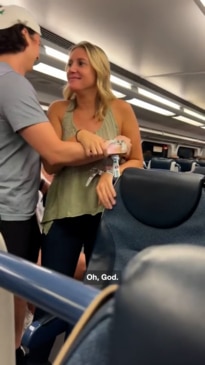 Woman fired after astonishing train rant