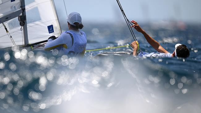 Nia Jerwood and Conor Nicholas are racing the 470 mixed dinghy in Marseille. Pictiure: Clive Mason/Getty Images