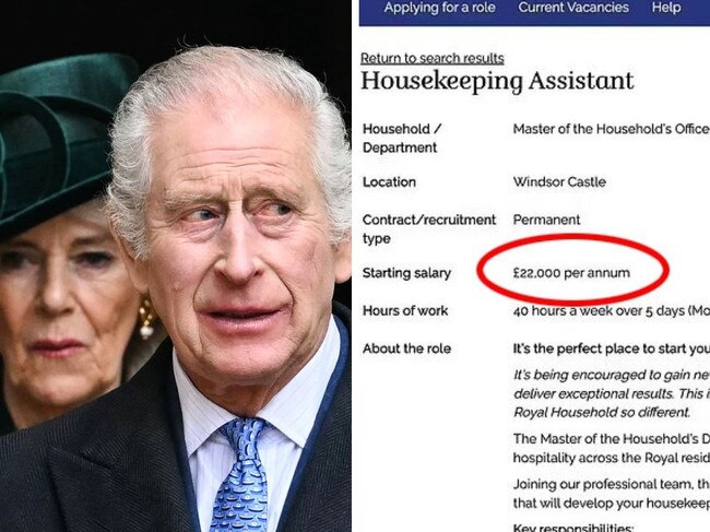 Royal family post job ad for minimum wage