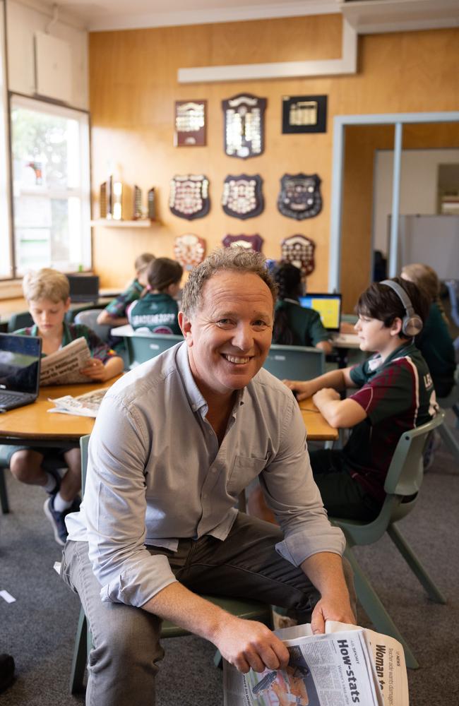 Bryce Corbett worries children are not being taught how to consume media and what they see on social media platforms in a critical way. Picture: David Kelly